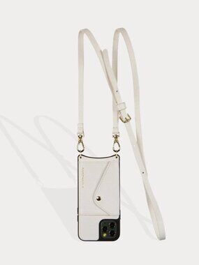 NIB BANDOLIER Donna Side Slot Ivory/Gold Case for iPhone 15 Pro, $118
